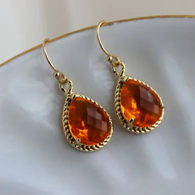 J1 - Burnt Orange Earrings