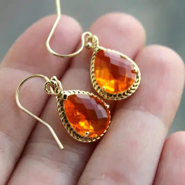 J1 - Burnt Orange Earrings