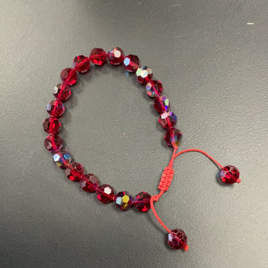 J25 - vintage Red Crystal Bracelet