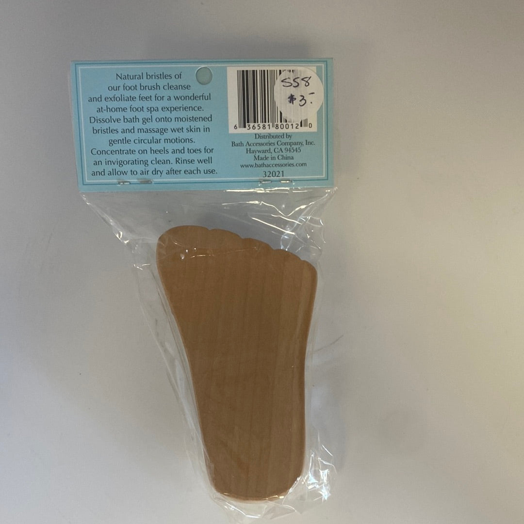 SS8 - Natural Wooden Foot Brush